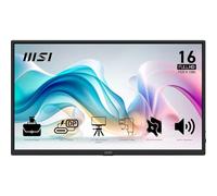MSI Pro MP165 E6 Schermo Portatile 15.6" Full HD - Pannello IPS 1920x1080, 60Hz, 4 ms, Altoparlanti e microfono integrato, HDMI 2.0b, USB Type-C (PD 15W), compatibile con VESA, Nero