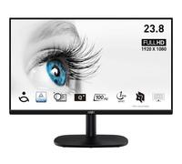 MSI PRO MP245V Monitor da 23,8" Full HD - Pannello VA (1920 x 1080), 100 Hz (con cavo HDMI), Schermo Eye-Friendly, Montabile VESA, Supporto Display Kit, Regolabile in inclinazione - HDMI 1.4, D-Sub