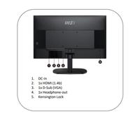 MSI Pro MP245V Monitor PC 60,5 cm (23.8") 1920 x 1080 Pixel Full HD LCD Nero