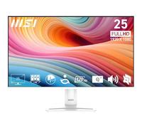 MSI PRO MP251W E2 Monitor da ufficio FHD da 24,5" - Pannello IPS 1920 x 1080, senza cornice su 4 lati, frequenza di aggiornamento 120 Hz, schermo accattivante, altoparlanti integrati, inclinazione