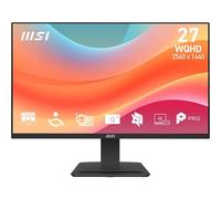 MSI PRO MP273Q E7 Schermo Computer WQHD 27" 2560x1440 IPS, 75 Hz, 1 ms, HDR Ready, Adaptive-Sync, Cura degli occhi, HDMI 2.0, DP 1.2a, Inclinazione regolabile, Supporto Vesa, Nero