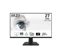 MSI PRO MP275 Monitor da ufficio Full HD da 27 pollici, pannello IPS 1920 x 1080, 100 Hz, schermo adatto agli occhi, altoparlanti integrati, inclinazione regolabile, HDMI 1.4b, D-Sub (VGA)