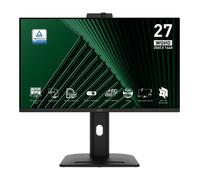 MSI Pro MP275QPDGDE 68,6 cm (27") QHD IPS Office Monitor 16:9 HDMI/DP/LAN/USB-C PD98W 100Hz 4ms Sync Webcam