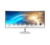 MSI Pro MP341CQWDE Monitor PC 864 cm 34 3440 x 1440 Pixel UltraWide Quad HD Bianco (MSI 8636cm34Curved VA UWQHD PRO MP) NEW