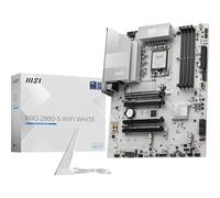 MSI PRO Z890-S - Scheda madre WiFi bianca, ATX, supporta processori Intel Core Ultra (serie 2), LGA 1851 - DDR5 Memory Boost (8600+ MT/s OC), PCIe 5.0 x16 e 4.0 x16, M.2 Gen5, Wi-Fi 7, LAN 2.5G