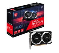 MSI Radeon RX 6500 XT MECH 2X 4G OC Scheda Video Gaming, Schede Grafiche - 4GB GDDR6, 2825 MHz, PCI Express 4 x 4, 64-bit, 1 x DP v 1.4a, HDMI 2.1 (Supporta 4K & 8K)