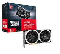 MSI Radeon RX 7600 MECH 2X Classic 8G OC Scheda grafica gaming - 8GB GDDR6, 2280MHz, 128-bit, 3x DP v 1.4a, HDMI 2.1 (Supporta 4K & 8K)