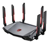 MSI RadiX AXE6600 WiFi 6E Tri-Band Gaming Router - WLAN fino a 6600 Mbps (6GHz, 5GHz, 2.4GHz Wireless), AI QoS Priority, MU-MIMO, Beamforming, WPA3, 2.5G WAN/LAN e 4 porte LAN 1G - RGB