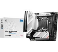 MSI Scheda madre MPG B760I Edge WiFi Gaming (supporta processori Intel di 12a/13a/14a generazione, LGA 1700, DDR5, PCIe 5.0, M.2, 2.5Gbps LAN, USB 3.2 Gen2, HDMI/DP, Wi-Fi 6E, Bluetooth 5.3, Mini-ITX)