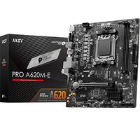 MSI Scheda madre PRO A620M-E ProSeries (processori AMD serie 9000/8000/7000, AM5, DDR5, PCIe 4.0, SATA 6Gb/s, M.2, USB 3.2 Gen 1, DVI/HDMI, mATX)
