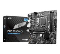 MSI Scheda madre PRO B760M-G, Micro-ATX - Supporta processori Intel Core di 14a, 13a e 12a generazione, LGA 1700 - DDR5 Memory Boost 6400+MHz/OC, slot PCIe 4.0 x16, slot M.2 Gen4, LAN 2.5G