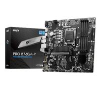 MSI Scheda madre PRO B760M-P, Micro-ATX - Supporta processori Intel Core di 14a, 13a e 12a generazione, LGA 1700 - DDR5 Memory Boost 6800+MHz/OC, slot PCIe 4.0 x16, slot M.2 Gen4