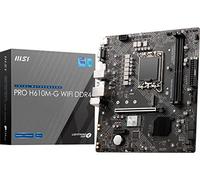 MSI Scheda madre PRO H610M-G WiFi DDR4 ProSeries (Intel Core di 12a/13a/14a generazione, socket LGA 1700, DDR4, PCIe 4, 2.5G LAN, SATA 6Gb/s, slot M.2, USB 3.2, Wi-Fi 5, Bluetooth 4.2, mATX)