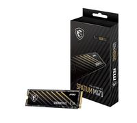 MSI SPATIUM M470 PCIe 4.0 NVMe M.2 1TB - SSD PCIe Gen4x4, Lettura 5000 MB/s, Scrittura 4400 MB/s, Cache 1GB DDR4, Tecnologia S.M.A.R.T. e 3D NAND