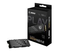 MSI SPATIUM M480 PCIe 4.0 NVMe M.2 1TB Play SSD (Gen4x4, NVMe 1.4, dimensioni 80.40 x 23.0 x 20.40, dimensioni 1000 GB, lettura 7000 MB/s, scrittura 5500 MB/s)