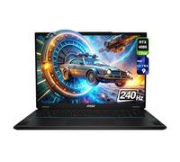 MSI Stealth 18 AI Studio Gaming Laptop, Intel Ultra 9-185H, 64GB DDR5 RAM, 4TB PCle SSD, 18" QHD+ (2560x1600) 240Hz, Nvidia G-Force RTX 4080, Tastiera retroilluminata, W11 Home