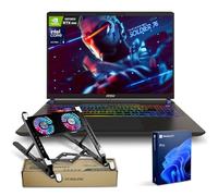 MSI Vector 16 HX RTX 5080 16" QHD+ 240Hz Display, Ultra 9 275HX(Beats i9-14900HX), NVIDIA GeForce RTX 5080 AI Pro Gaming Laptop, 64GB DDR5, 4TB SSD, RGB retroilluminato, Bundle con PCO Notebook Fold