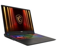 MSI Vector A16 HX, laptop da gioco, display QHD+ 240 Hz, AMD Ryzen 7 8840HX, NVIDIA GeForce RTX 5070 Ti, 16 GB DDR5, 1 TB SSD, Windows 11 Home, tastiera QWERTZ, Cosmos grigio, A8WHG-018