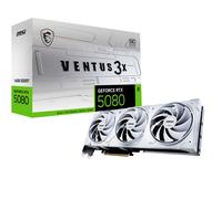 MSI VENTUS GEFORCE RTX 5080 16G 3X OC WHITE graphics card NVIDIA 16 GB GDDR7
