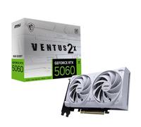 MSI VGA GEFORCE RTX 5060, RTX 5060 8G VENTUS 2X OC WHITE, 8GB GDDR7, HDMI/DP*3, ATX, DUAL FAN, OC, B