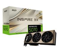 MSI GeForce RTX™ 5070 12G INSPIRE 3X OC Scheda Video - GDDR7, 28Gbps, PCIe 5.0, HDMI 2.1b, DP 2.1b, 6144 CUDA Cores, 192-bit, STORMFORCE FAN, Afterburner, Metal Backplate, 650W PSU raccomandato