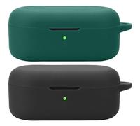 Msiall Silicone Case Compatibile con Oppo Enco Buds2 PRO, [Supporta la Ricarica Wireless] [Custodia Protettiva Antiurto] Simpaticodi Cartoni 3D Black Green