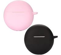 Msiall Silicone Case Compatibile con Oppo Enco Buds2, [Supporta la Ricarica Wireless] [Custodia Protettiva Antiurto] Simpaticodi Cartoni 3D Black Pink