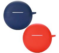 Msiall Silicone Case Compatibile con Oppo Enco Buds2, [Supporta la Ricarica Wireless] [Custodia Protettiva Antiurto] Simpaticodi Cartoni 3D Red Blue