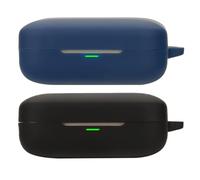 Msialt [2 pezzi] Silicone case compatibile con realme Buds Air 7, [Supporta la ricarica wireless] [Custodia protettiva antiurto] Simpaticodi cartoni 3D black blue