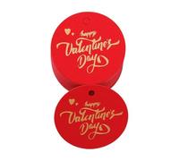 Msioytog 100 Etichette Carta a Forma Cuore/per Sacchetti dolciumi e Confezioni Regalo Stampa a Caldo Carte con messaggi d ' Amore Carte con messaggi d ' Amore