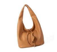 Msioytog Borsa a tracolla casual da donna in morbida pelle PU borsa spaziosa borsa ascellare pratica madre compleanno vacanze donne borse morbide, Marrone