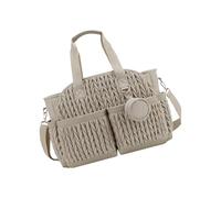 Msioytog Borsa trapuntata resistente all ' acqua per organizer per pannolini a spalla con tracolla regolabile per borse da mamma per gite in famiglia