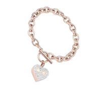 Msioytog Braccialetti con urna a cuore Braccialetti con urna con stampa zampe eleganti Eleganti per ceneri, ceneri commemorative uniche