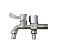 Msioytog Cancello dell'acqua doppio scopo antiruggine eccellente per lavatrice e lavandino Semplice rubinetto divisorio da cinquemila