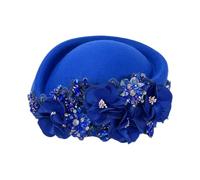 Msioytog Cappello Baretti Ricamato per Donne Feste Cosplay Cappello da Hostess Uniforme da Indossare Ogni Giorno e Hostess Fotografia per Occasioni Speciali