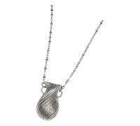 Msioytog Collana dal design alla con teiera placcata in argento con collana con ciondolo a forma bottiglia d ' acqua a catena regolabile