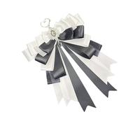 Msioytog Grazioso portachiavi con fiocco da appendere, ornamento da appendere, nastro con fiocco, borsa per borse, borse estetiche, Nero