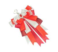 Msioytog Grazioso portachiavi con fiocco da appendere, ornamento da appendere, nastro con fiocco, borsa per borse, borse estetiche, Rosso