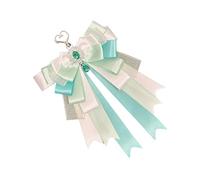 Msioytog Grazioso portachiavi con fiocco da appendere, ornamento da appendere, nastro con fiocco, borsa per borse, borse estetiche, Verde