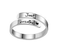 Msioytog per le dita Accessori per feste Modello lettera Matrimoni Struttura in acciaio inossidabile per look casual alla Acciaio inossidabile