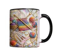 Msioytog Robusta tazza in ceramica resistente calore con design intrecciato Bicchieri sofisticati per divertimento quotidiano Accessori per la casa eleganti