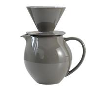 Msioytog Set macchine per caffè con gocciolamento in ceramica da 830 ml, caraffe capacità e gocciolatore per riunioni famiglia e amici, set filtri per caffè in ceramica, set da