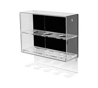 Msioytog Vetrina in acrilico per mazza da baseball softball trasparente custodia protettiva da parete espositore per palline da baseball antipolvere Scatola di immagazzinaggio in acrilico trasparente