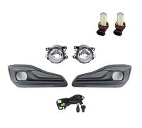Msisuhoa Antinebbia Anteriore Per Citroen C4L 2012-2015 Paraurti Anteriore Sinistro Destro Fendinebbia A LED Copertura Alogena Con Interruttore Cablaggio Fendinebbia Anteriore(B 1Set LED)