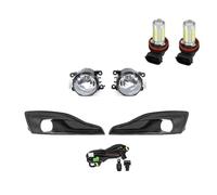 Msisuhoa Antinebbia Anteriore Per Citroen C4L 2012-2015 Paraurti Anteriore Sinistro Destro Fendinebbia A LED Copertura Alogena Con Interruttore Cablaggio Fendinebbia Anteriore(A 1Set LED)