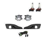 Msisuhoa Antinebbia Anteriore Per Citroen C4L 2012-2015 Paraurti Anteriore Sinistro Destro Fendinebbia A LED Copertura Alogena Con Interruttore Cablaggio Fendinebbia Anteriore(A 1Set Halogen)