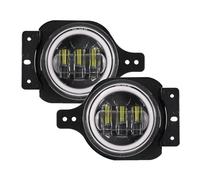 Msisuhoa Antinebbia Anteriore Per Jeep Per Wrangler JL 2018 2019 2020 2021 2022 2023 Una Coppia Di Fari Fendinebbia Da 4 Pollici Con Occhi D'angelo Ad Anello Ha-lo Fendinebbia Anteriore