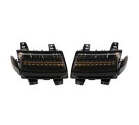 Msisuhoa Faro Anteriore Per Jeep Per Wrangler JL Per Sahara Per Rubicon 2018-2024 LED Parafango Anteriore Indicatori Direzione DRL Luce Con Indicatore Laterale(Smoked)