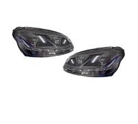 Msisuhoa Faro Anteriore Per VW Per GOLF 5 2003-2008 Lampada Frontale DRL Segnale Di Svolta Fari Plug And Play Faro Coppia LED Per Auto(Hella 5 Lens-No Bulb,Black Line RHD)