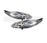 Msisuhoa Per Ford Per Fiesta 2008-2012 Faro Anteriore Per Auto | Coppia Fari Alogeni Paraurti Anteriore Gruppo Fari Anteriori